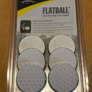 Golf Swing Training Aid - White Flat Balls